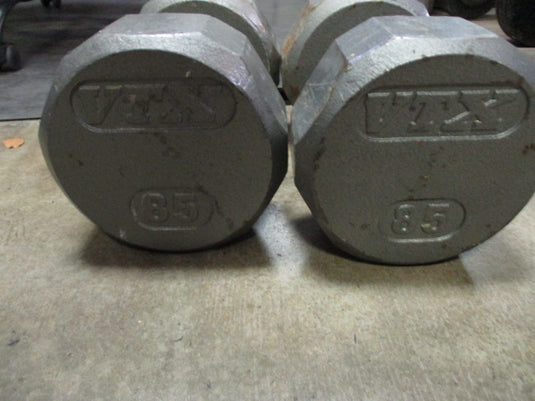 Used VXT Cast Iron 85LB Dumbbell - Pair