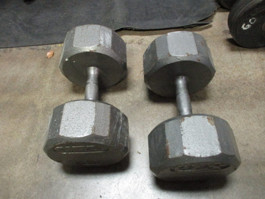 Used VTX 80LB Cast Iron Dumbbell - Pair