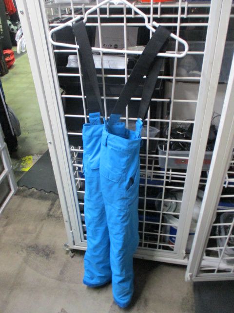 Load image into Gallery viewer, Used Spyder Snow Pants w/ Suspenders Youth Size 10 - small stain &amp; hole
