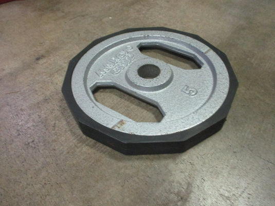 Used Marcy Grip 5lb Standard Grip Weight Plate