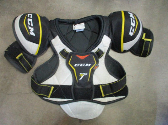 Used CCM Super Tacks Hockey Shoulder Pads Size Youth Large