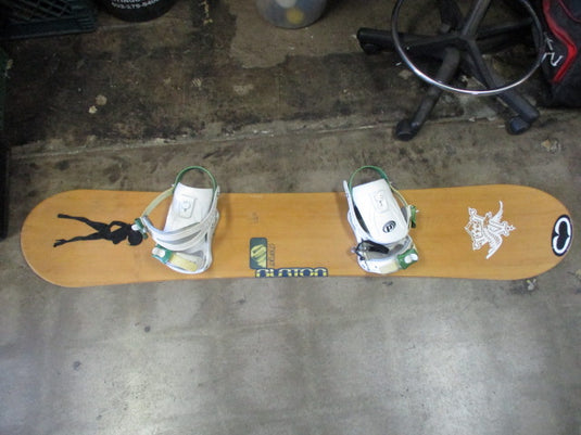 Used Burton Charger fifty Snowboard w/ Drake Bindings 153cm (As is)