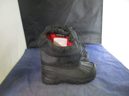 Used Black Snow Boots Youth Size 11/12