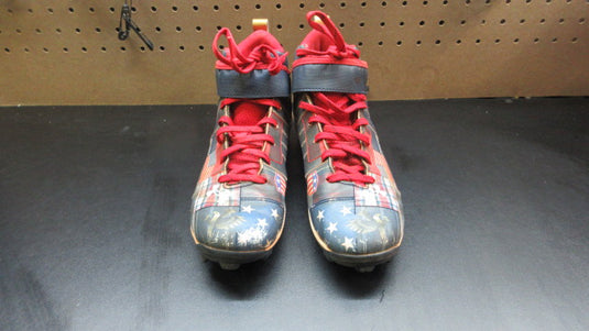 Used Under Armour BH American Flag Baseball Cleats - Size Youth 5.5