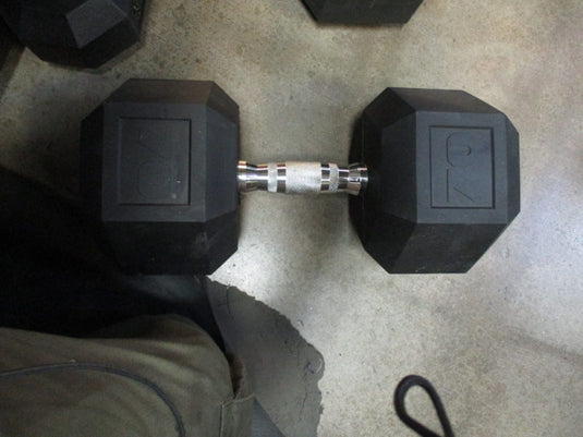 Used 70 LB Rubber Hex Dumbbell