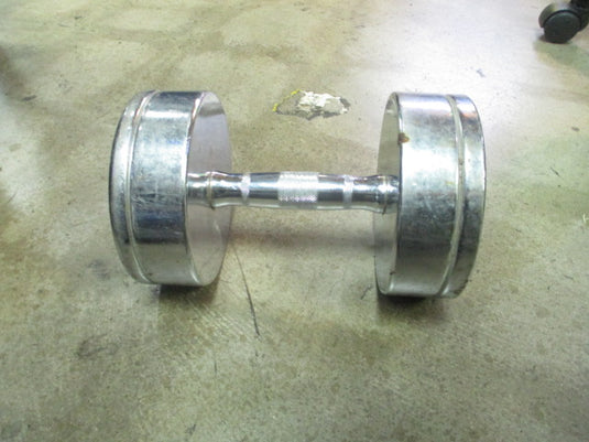Used 35LB Chrome Dumbbell