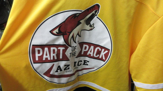 Used Bauer Arizona Coyotes Part of the Pack AZ Ice Jersey Adult Size Med - stain