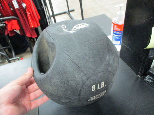 Usd Gaiam 8 Lb Medicine Ball W/ Handles - IS CRACKED AS IS