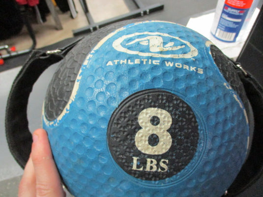 Used Athletic Works 8 LB Medicine Ball W/ Handles