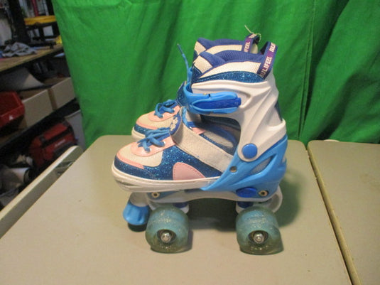 Used Sulifeel Sports Size 10C-13C Quad Roller Skates W/ Lightup Wheels