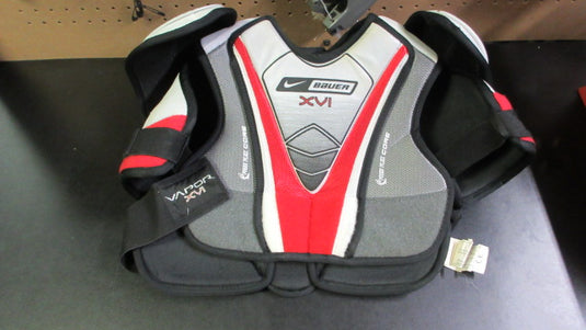 Used Bauer XV1 Senior Hockey Shoulder Pads Size Medium -  White/Red