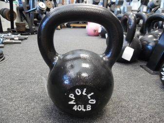 New Apollo Athletics 40LB Cast Iron Kettlebell
