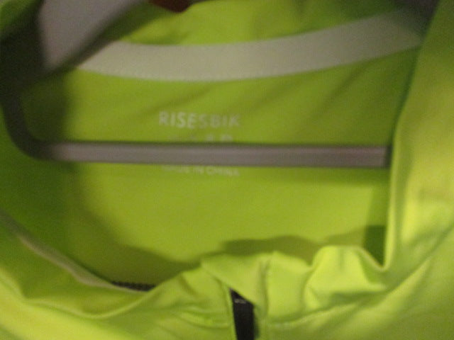 Load image into Gallery viewer, Used Risesbik Neon Cycling Jersey Size Medium
