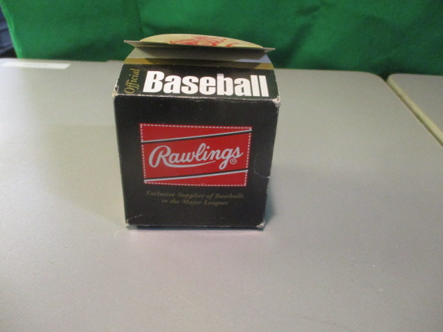 【MLB 1994公式】ヴィンテージ ベースボール 総柄 フラットシーツ Rawlings Official 1994 World Series Official baseball in box