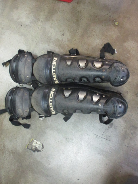 Load image into Gallery viewer, Used Easton Intermediate Catcher&#39;s Shin Guards Size Intermediate Ages 12-15
