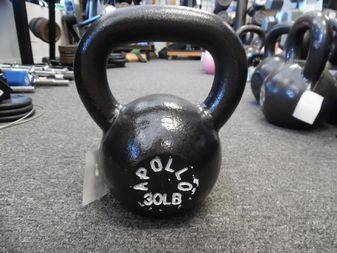 New Apollo 30 lb Cast Iron Kettlebell