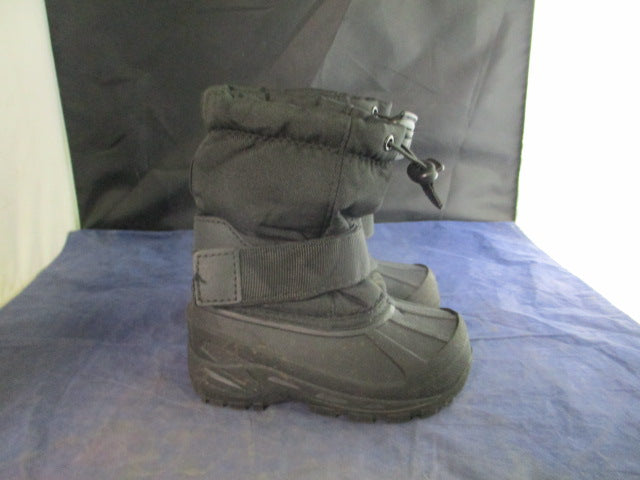 Load image into Gallery viewer, Used Black Snow Boots Youth Size 7/8
