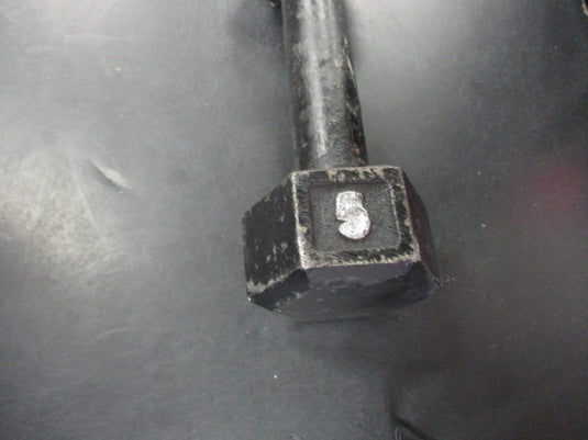 Used Cast Iron 5 LB Dumbbell