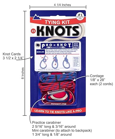 Load image into Gallery viewer, New Pro Knot Tying Knots Kit - Cards, Cords, &amp; Carabiners
