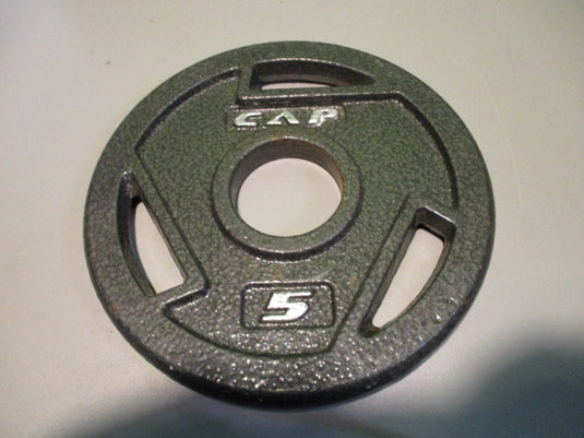 Used CAP 5 LB Cast Iron Weight Plate