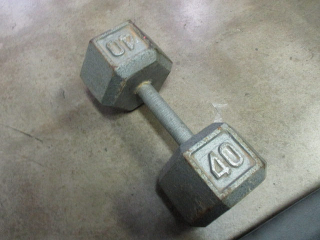 Load image into Gallery viewer, Used 40 LB Cast Iron Dumbbell
