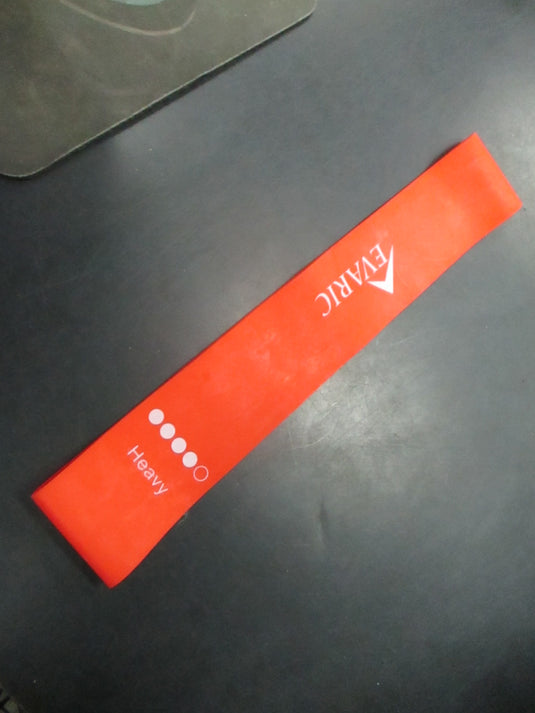 Used Evaric Red Heavy Resistance Band Loop
