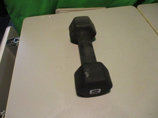 Used 8LB Black Neoprene Dumbbell