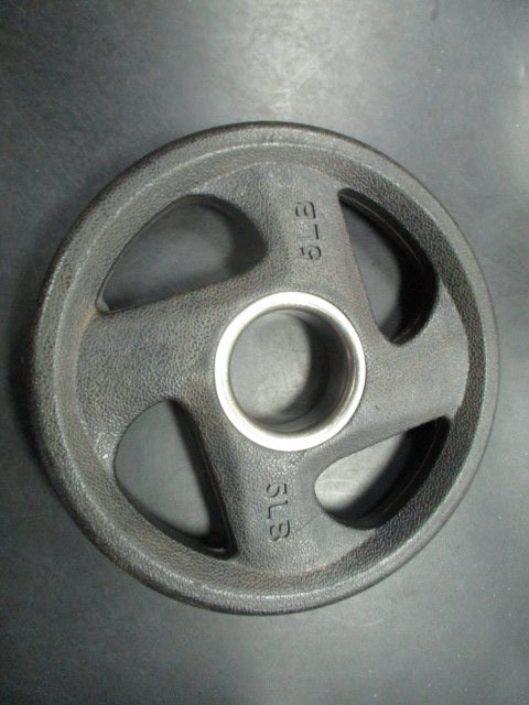 Used Rubber Olympic 5 LB Plate