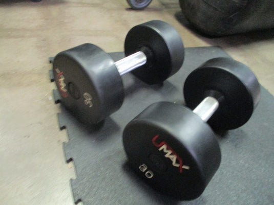 Used Umax Polyurethane 30 LB Dumbbell - PAIR