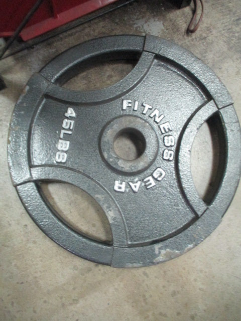 Used Fitness Gear 45LB Cast Iron Weight Plate
