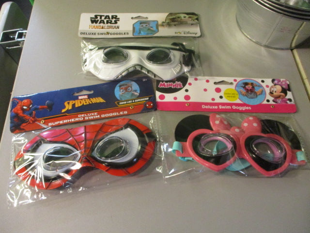 Load image into Gallery viewer, Disney Deluxe Swim Goggles - Assorted Characters
