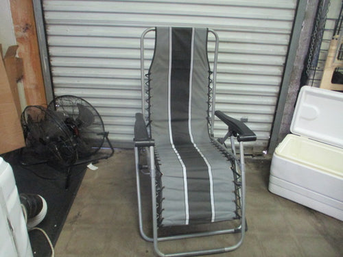 Used Folding Camping Lounge Chair with Pull Out Table