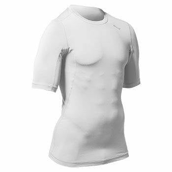 New Champro Half Sleeve Compression Shirt White Adult Size Small