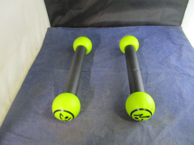 Load image into Gallery viewer, Used Zumba Sticks Pair Of 1lb Aerobic Dumbells
