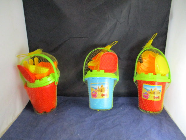 Load image into Gallery viewer, Hello Summer Beach Pail Toys - 6 Piece Set
