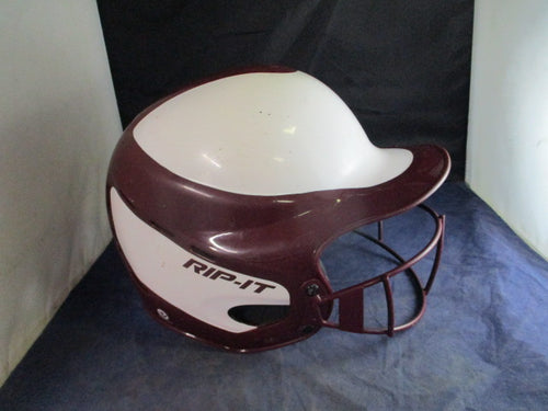 Used Rip-It Vision Pro Gloss Softball Helmet w/ Facemask Youth Size 6 - 6 7/8