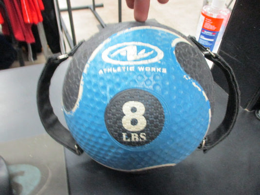 Used Athletic Works 8 LB Medicine Ball W/ Handles