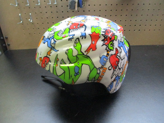Used Smith Dinosaur Snowboard Helmet Youth Size Medium 53-58 cm