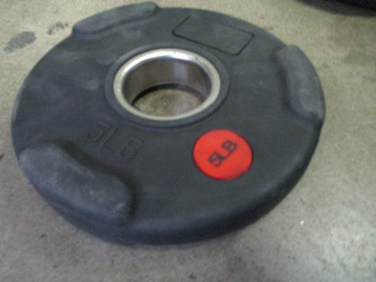 Used 5lb Rubber Coated Olympic Weight Plate