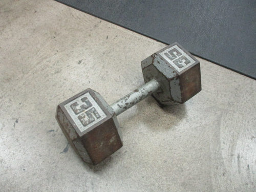 Used 35 LB Cast Iron Dumbbell