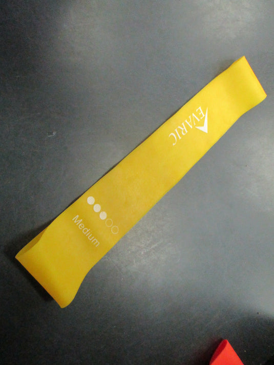 Used Evaric Yellow Medium Resistance Band Loop