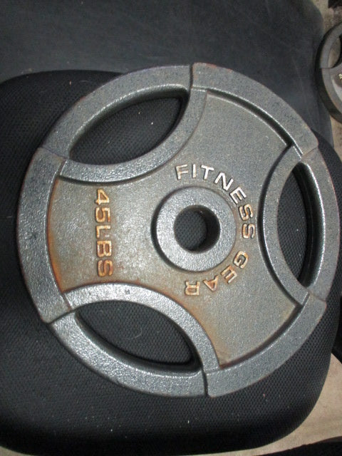 Used Fitness Gear Cast Iron 45LB Weight Plate