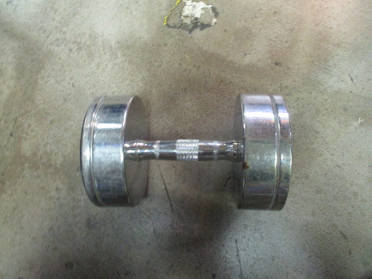 Used 35LB Chrome Dumbbell