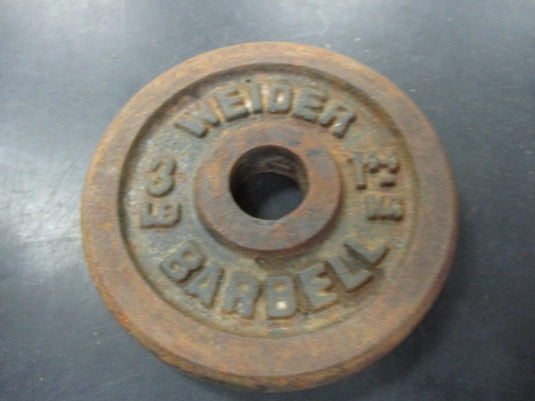 Used Weider Barbell 3 LB Weight Plate