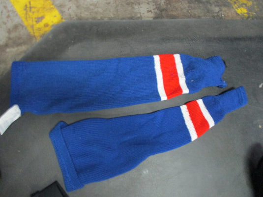 Used Blue/Red/White Hockey SOCKS