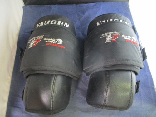 Used Vaughn Velocity Pro XR Double Shield Protection Goalie Pads Elbow Pads