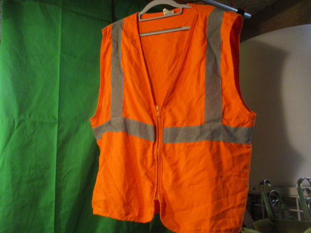 Load image into Gallery viewer, Used Vizon Safety Orange Safety Vest Size XL
