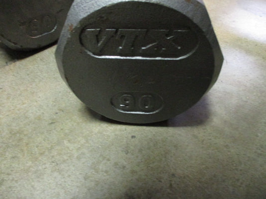 Used VXT Cast Iron 90LB Dumbbell - Pair