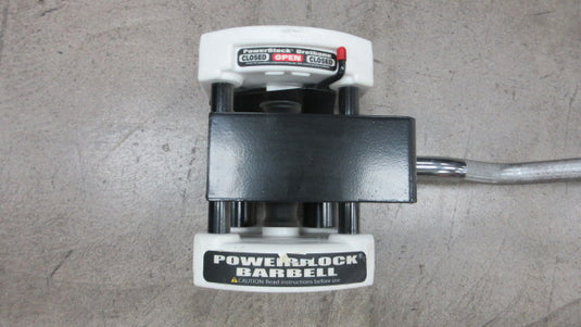Used Powerblock Urethane EZ Curl Bar Dumbbell Attachment
