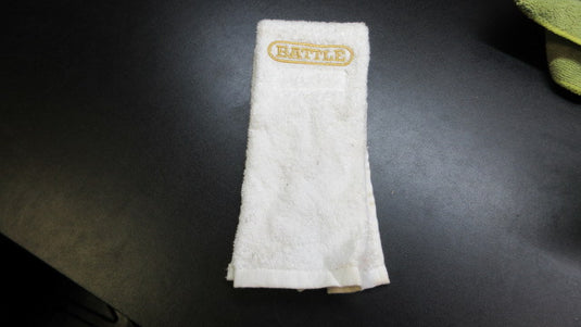 Used Battle Football Towel - White